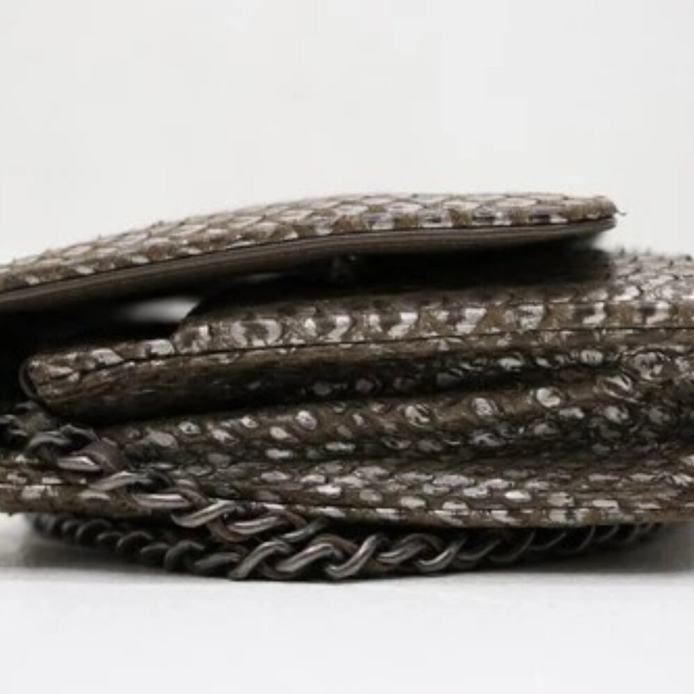 Chanel Python Classic Wallet On Chain - image 9